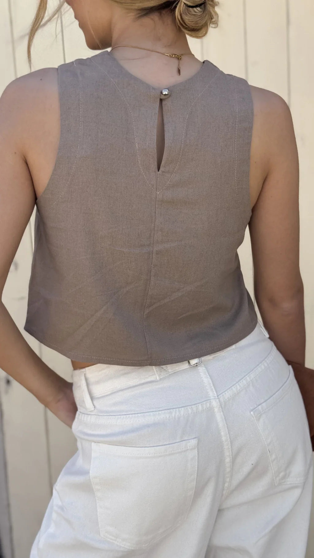 Blusa top TIFA (visón)