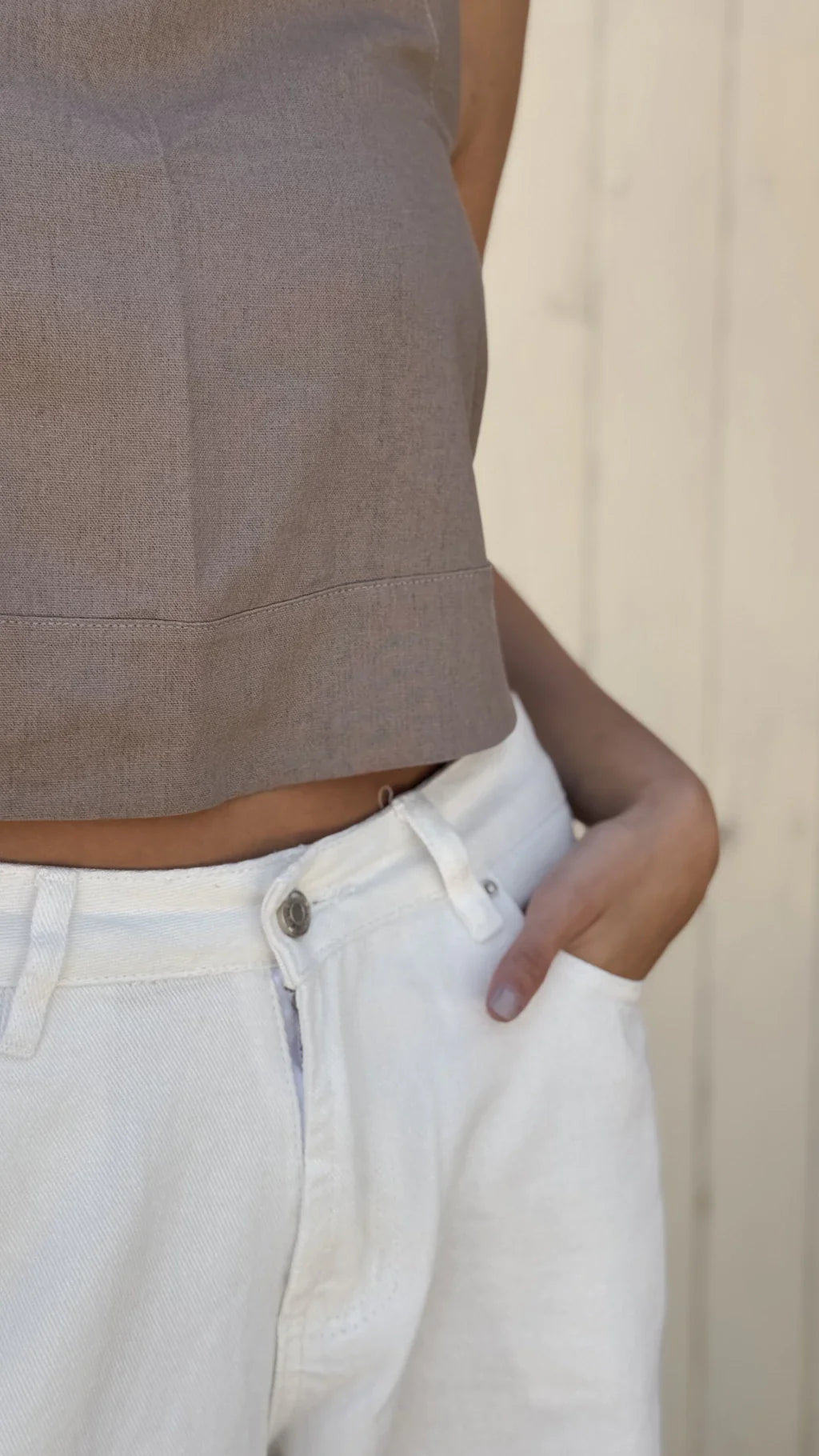 Blusa top TIFA (visón)