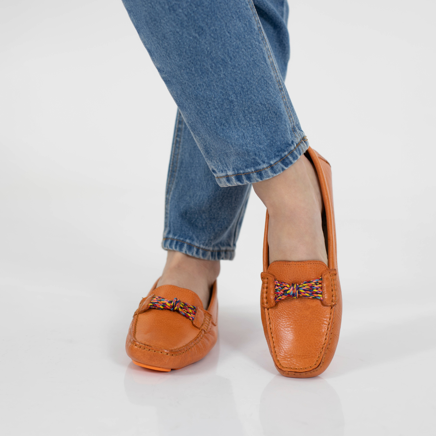 MOCASIN FOSTER NARANJA