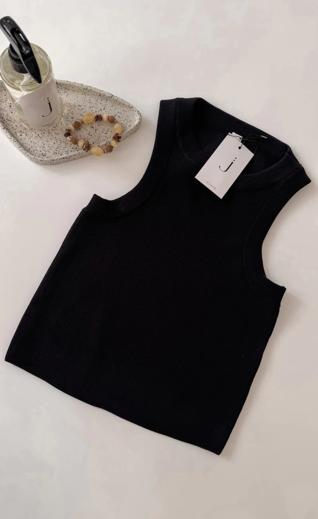 Musculosa tejida INDIA (Negro)