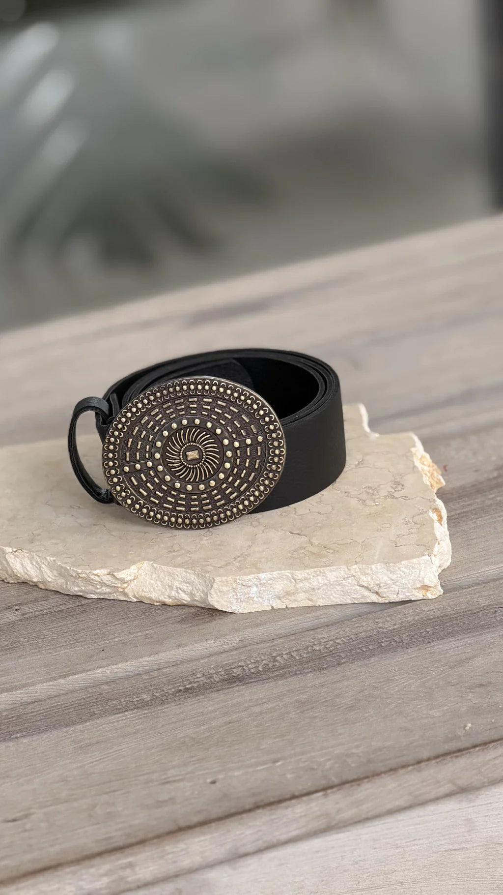 Cinto SUN (Negro) - cuero