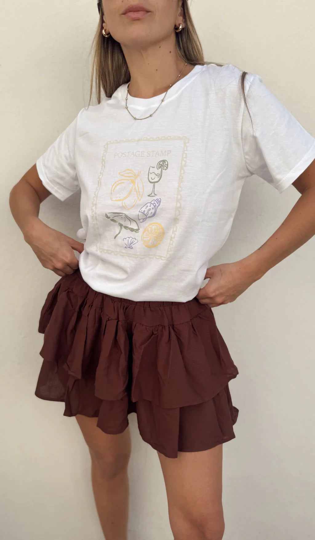 Remera POSTAGE (Blanco)