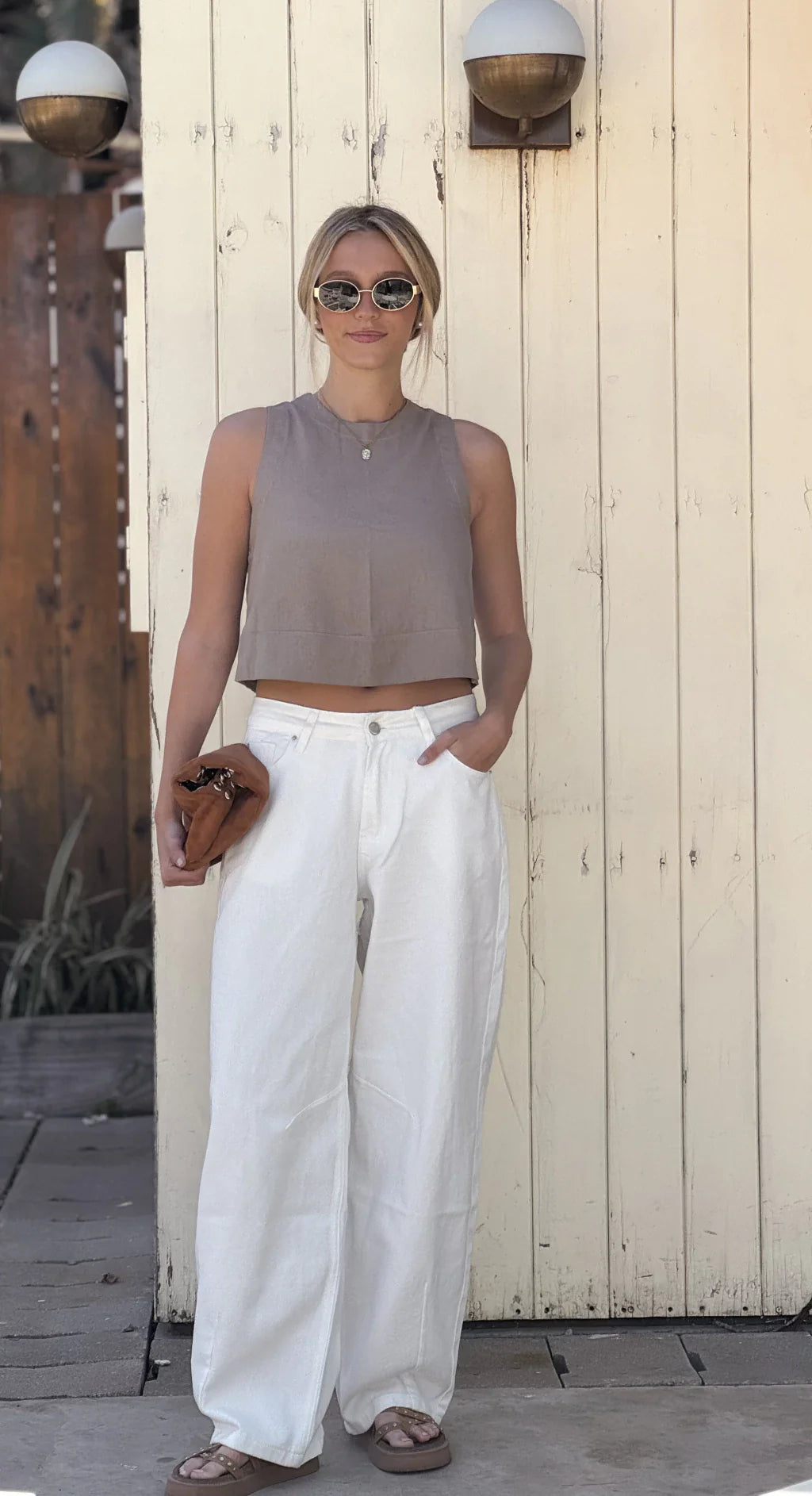 Blusa top TIFA (visón)