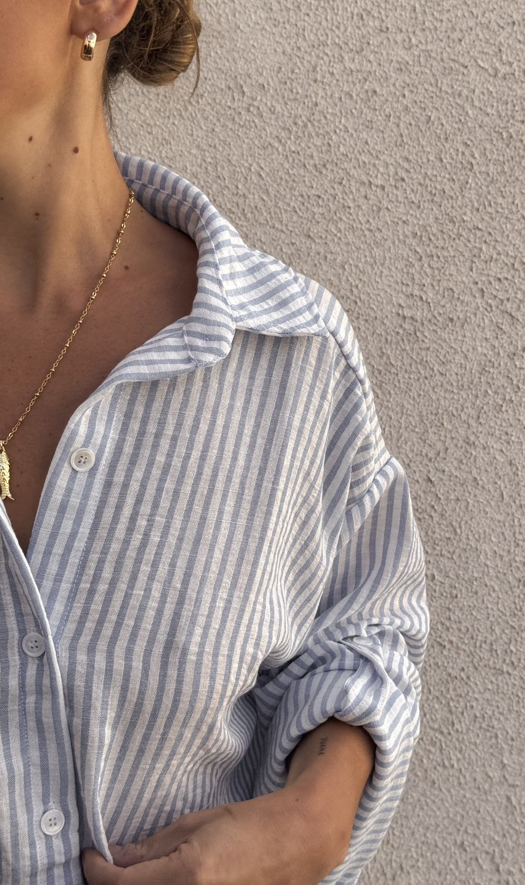 Camisa TREVI (rayada azul)