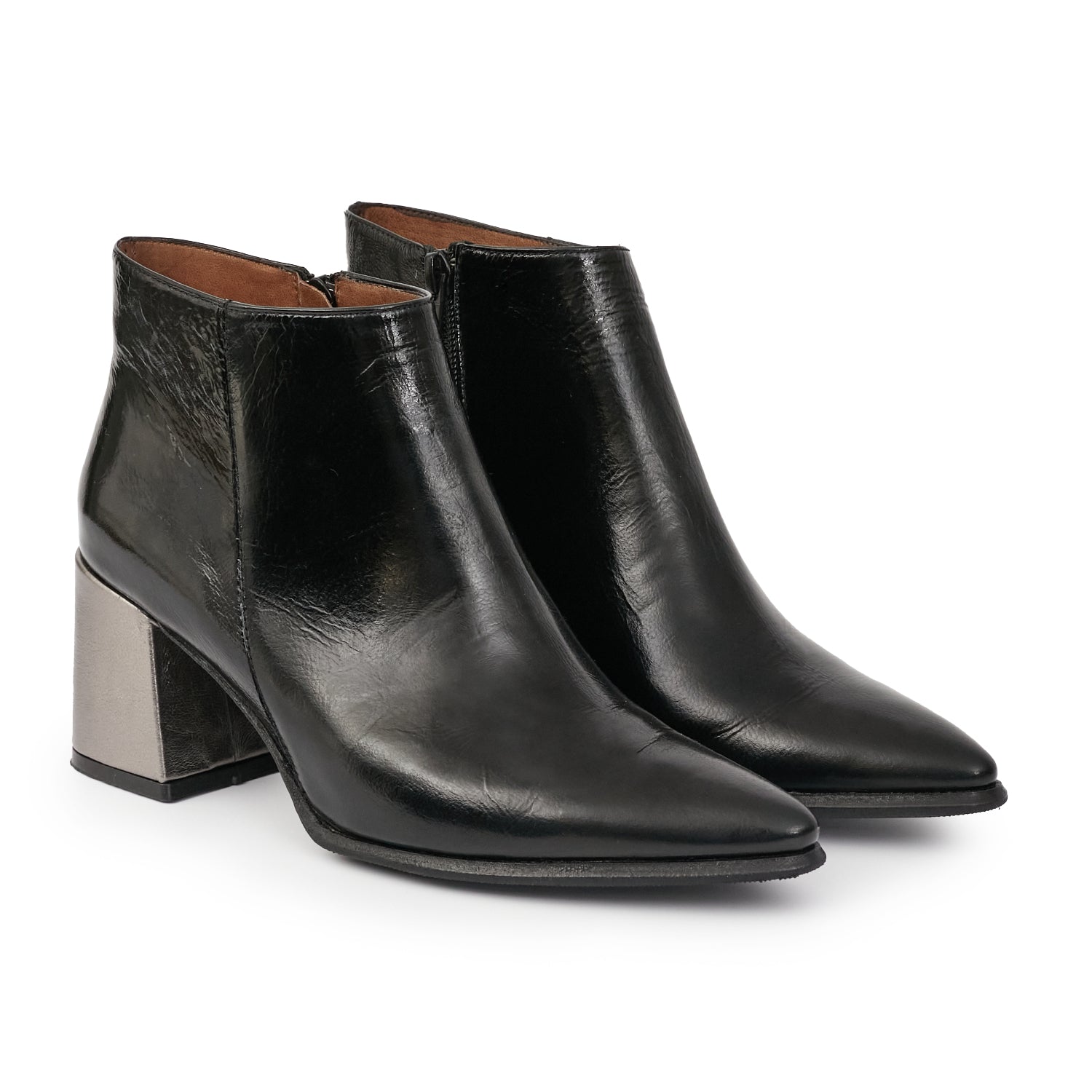 BOTINETA ALBION NEGRA Y PELTRE