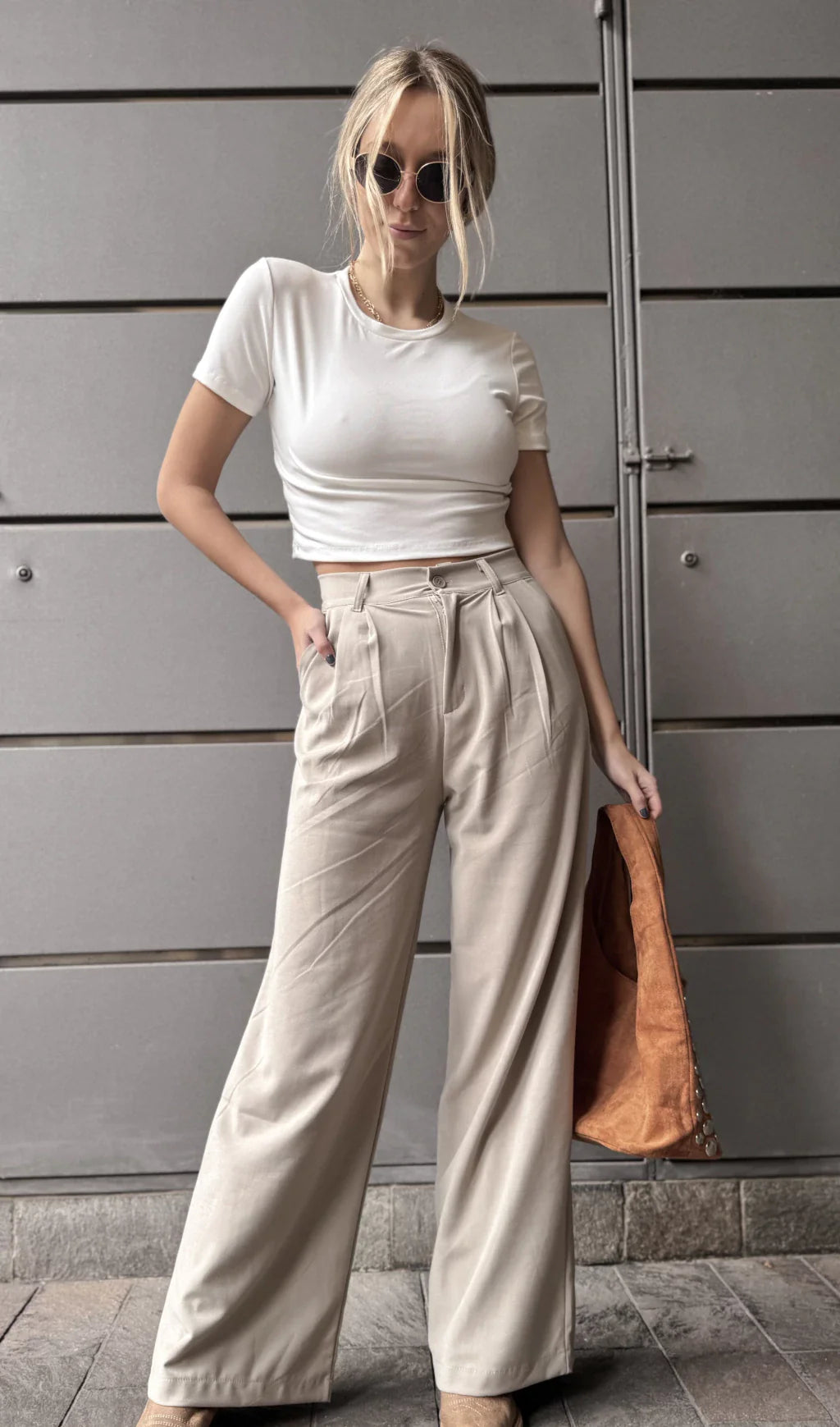 Wide Leg ZARA (Visón)