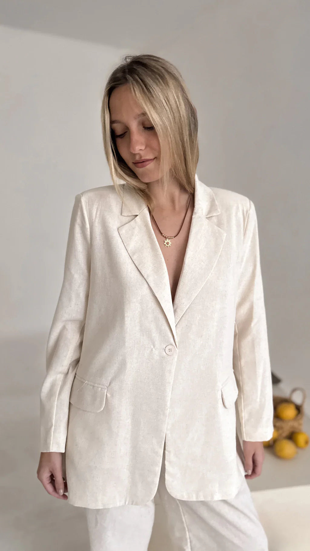 Blazer AMALFI lino (color linen)