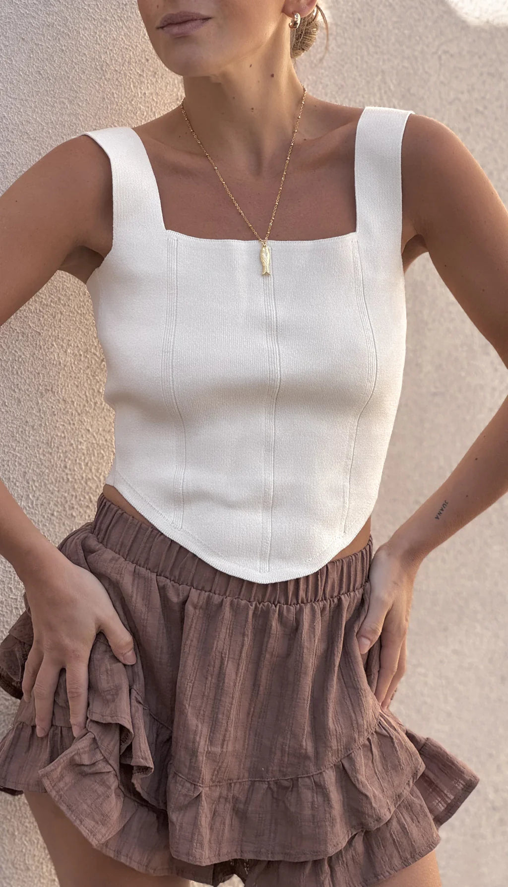 Corset tejido - (crudo)