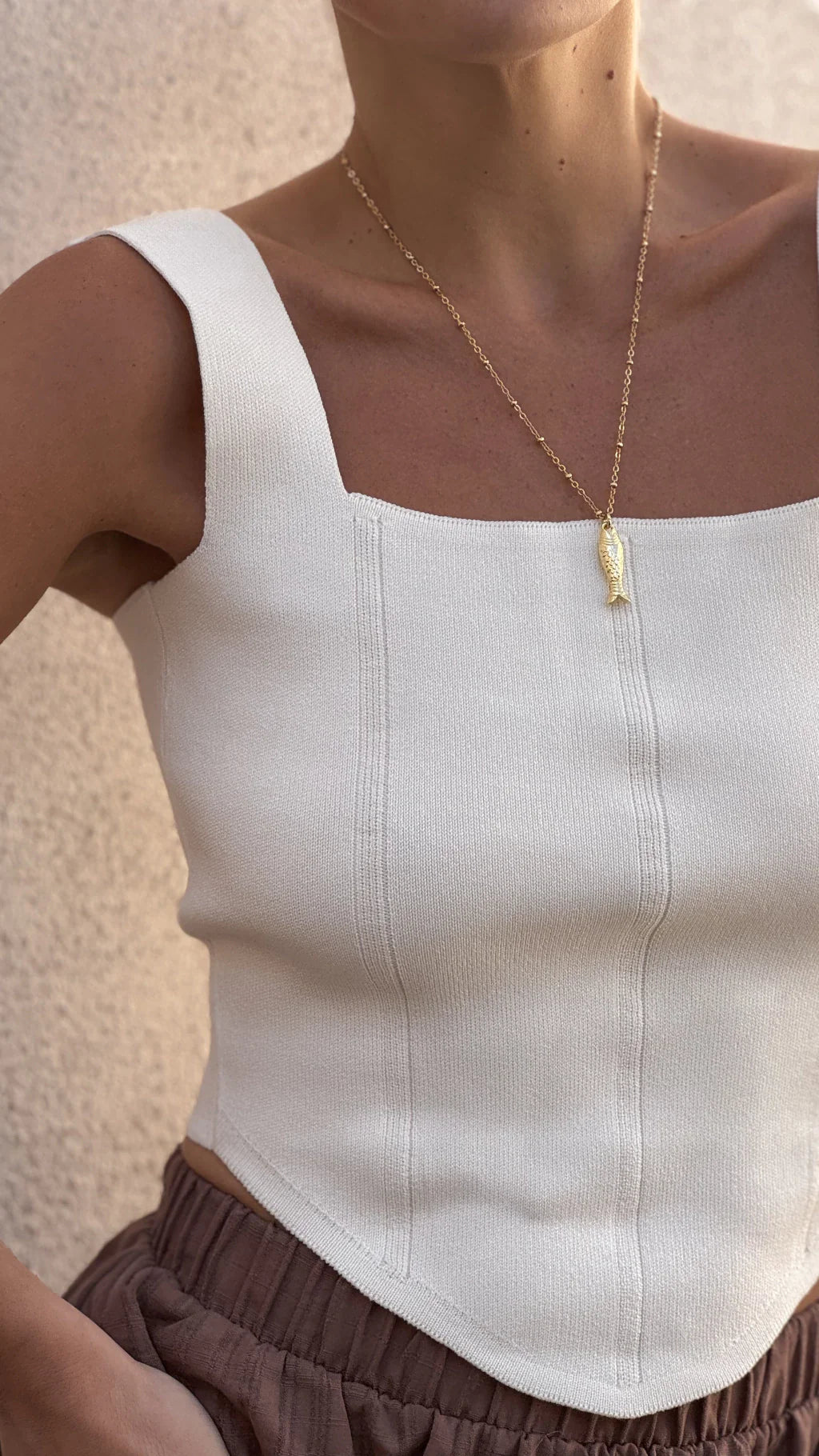 Corset tejido - (crudo)