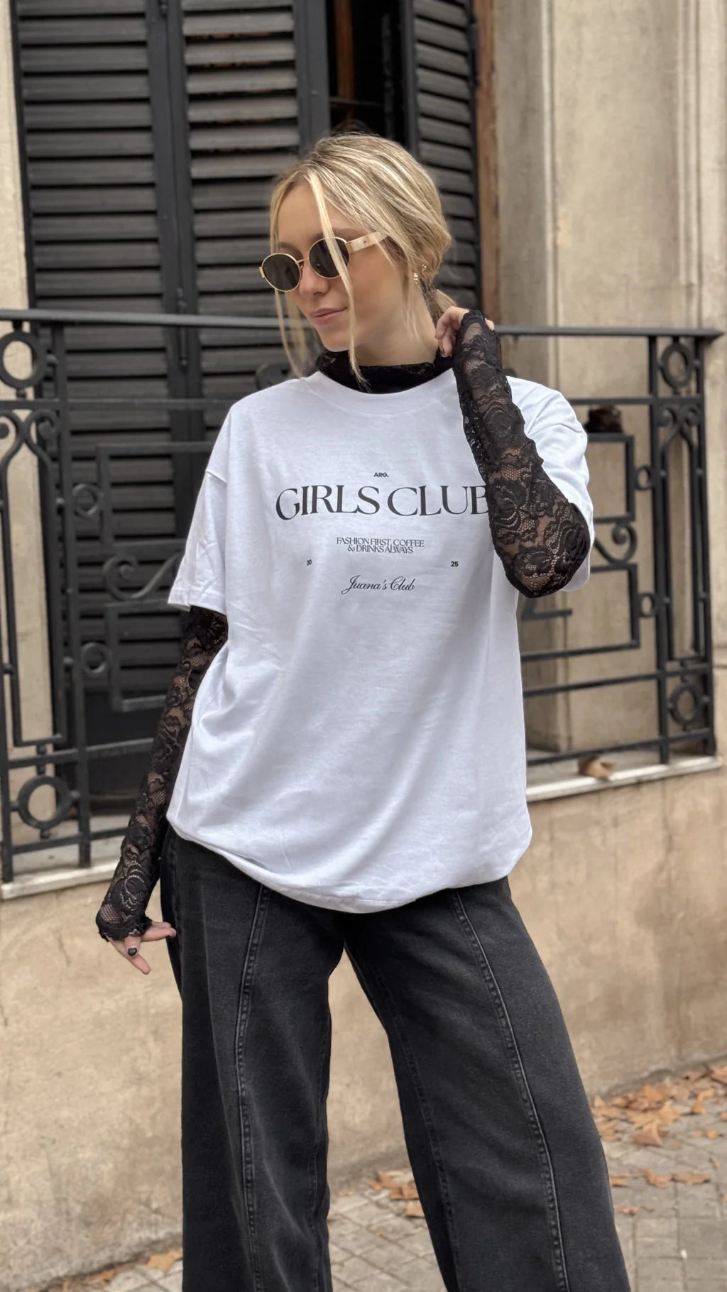 Remera ARG NEGRA (corte over)